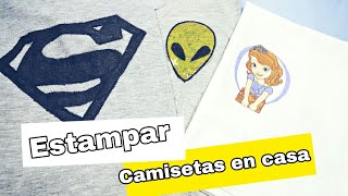 Cómo Estampar Camisetas En Casa Fácil 3 Maneras [upl. by Eserahc]