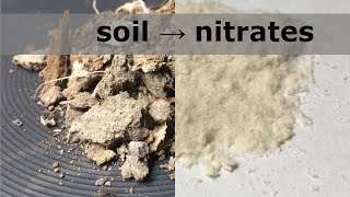 Extraction of Nitrates from Soil The Old Way of Producing Saltpeter [upl. by Danell]