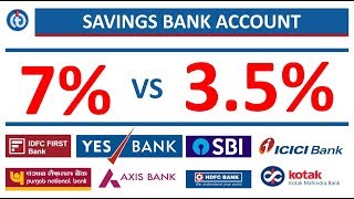 7 VS 35 Savings Bank Account Interest Rates [upl. by Brita]