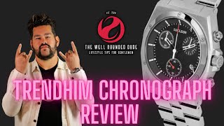 TRENDHIM LUCLEON STAINLESS STEEL CHRONOGRAPH WATCH REVIEW [upl. by Arhat753]