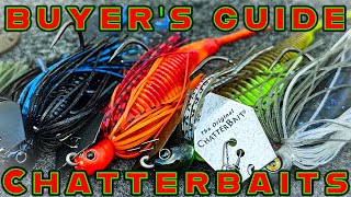 BUYERS GUIDE CHATTERBAIT FISHING  Best Bladed Jigs Chatterbait Trailers Gear [upl. by Notled]