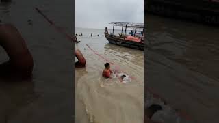 Ganga Snan Holi Bath at Varanasi IndiaGanges River Bathing  Varanasi  India [upl. by Lowe859]