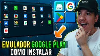 Novo EMULADOR GOOGLE PLAY para o Windows  Veja Como Usar [upl. by Yves]