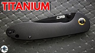 CJRB Feldspar Limited Edition Titanium Folding Knife  Overview and Review [upl. by Docilu]