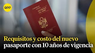 Migraciones a partir del martes 7 de mayo se expedirán pasaportes con vigencia de 10 años [upl. by Annaillil]