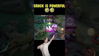 GROCK REALLY POWERFULL 😂 grock mlbb mlbbindonesia [upl. by Debora]