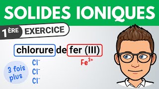 Solide ionique  calculer la concentration en ions   Exercice  1ère  Chimie [upl. by Netnilc184]