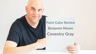 Benjamin Moore Coventry Gray Color Review [upl. by Gnad]