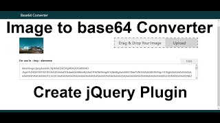 Image to base64 convert using javascript  Create base64 converter [upl. by Guerin]