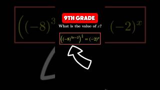 Quick Solution to a 9th Grade Exponent Problem [upl. by Esirehc]