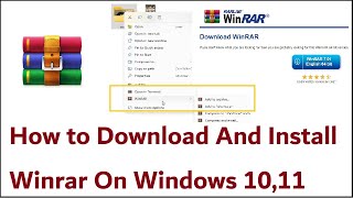 How to Download And Install Winrar On Windows 1011 [upl. by Leirbaj]