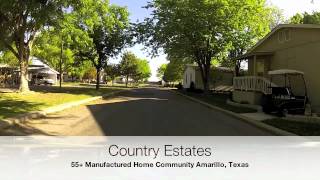 Country Estates 55 Manufactured Home Community Amarillo TX [upl. by Joellen]