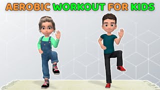 FUN AND SIMPLE AEROBIC WORKOUT TO DO WITH THE KIDS [upl. by Atiana671]