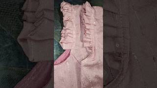 frill sleeves cutting and stitching shorts sleeves stitching tutorial short viral [upl. by Adnahsat368]