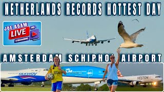 Hottest Summer Plane Spotting LIVE at Amsterdam Schiphol Airport [upl. by Vick286]