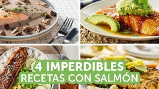 4 imperdibles recetas con salmón  Kiwilimón [upl. by Kcirderf504]