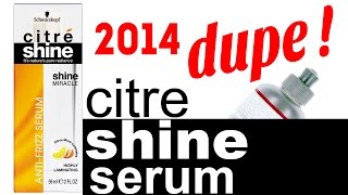 Citre Shine AntiFrizz Shine Serum Dupe [upl. by Namrej]