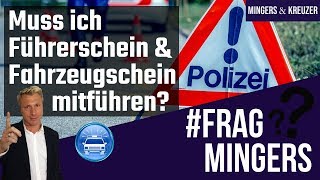 Muss ich Führerschein und Fahrzeugschein mitführen  FragMingers [upl. by Merill397]