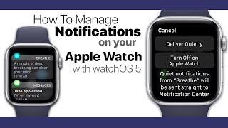 How To Manage Notifications on Your Apple Watch With watchOS 5 [upl. by Sheela]