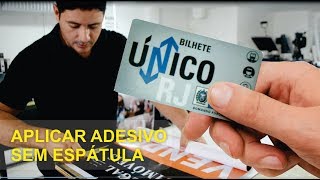 COMO APLICAR UM ADESIVO SEM ESPÁTULA [upl. by Ennej]