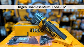 Review Ingco Cordless MultiTool  Highly versatile oscillating tool [upl. by Nirad]