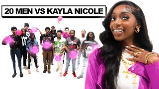 20 MEN VS 1 RAPPER KAYLA NICOLE [upl. by Leahkim571]