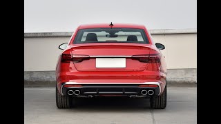 Audi S4 A4 B10 Sline Sedan 2021UP Dry Carbon Fiber Rear Bumper Diffuser Valance Lip ML1596 [upl. by Oech]