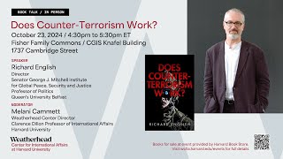 Does CounterTerrorism Work A Book Talk by Richard English [upl. by Ode955]