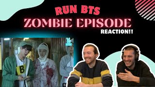 Even Editing This was Funny😂😂 Run BTS  ZOMBIE Episode REACTION [upl. by Esnofla472]