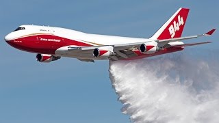 SUPERTANKER en CHILE  Su 1° vuelo para combatir los Incendios [upl. by Ellehcer419]