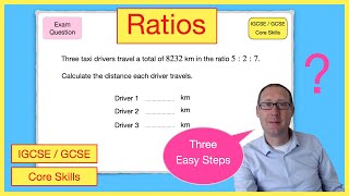 How to calculate ratios GCSE  IGCSE [upl. by Danell]