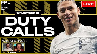 FPL BlackBox  Duty Calls  Fantasy Premier League Tips 202324  Gameweek 21 [upl. by Hairehcaz297]