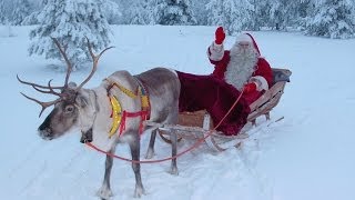 Paese di Babbo Natale Lapponia Finlandia video per i famiglie Rovaniemi aurore boreali Santa Claus [upl. by Keefe]