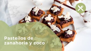 Pastelitos de Zanahoria y coco veganos y sin gluten  Vita33shop [upl. by Egide]