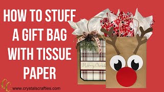 How to put paper in a gift bag step by step [upl. by Araek]