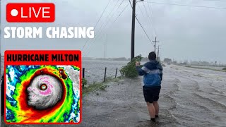 GROUND ZERO HURRICANE MILTON INTERCEPT LIVE AS IT HAPPENED [upl. by Yerahcaz]