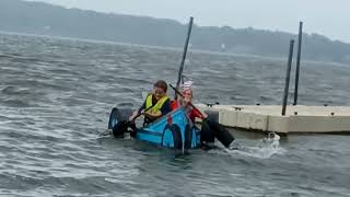 Fox Lake Cardboard Boat Race 2022 on Nippersink Lake [upl. by Yelahs]