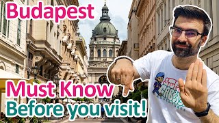 BUDAPEST 15 Things you MUST KNOW before visiting  Hungary Travel Guide [upl. by Leiso]