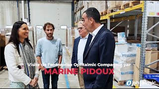 Marine Pidoux  Visite de la société Ophtalmic Compagnie [upl. by Ahtiek]