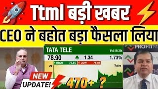 ttml share latest news today  tata teleservices share news update  ttml share price [upl. by Leese]