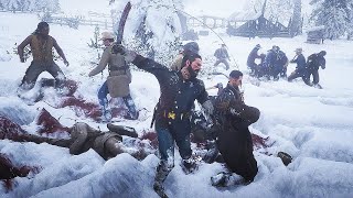 US Army vs Wapiti Indians  Red Dead Redemption 2 NPC Wars 39 [upl. by Jonna]