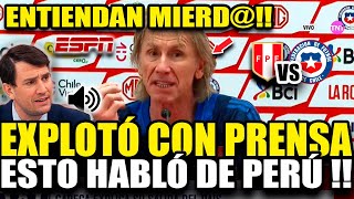 BRUTAL CONFERENCIA RICARDO GARECA EXPLOTA CON PERIODISTAS AL HABLAR SOBRE PERÚ VS CHILE 2026 [upl. by Atekehs]