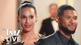 Ushers Wife Has a Message for His Herpes Accusers  TMZ Live [upl. by Ayotnom]