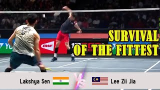 SURVIVAL OF THE FITTEST  Lakshya Sen VS Lee Zii Jia [upl. by Recha]