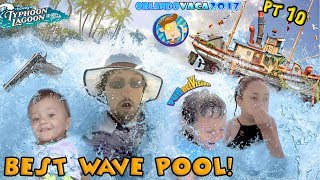 BEST WAVE POOL EVER DISNEY EMPLOYEES ARE GANGSTER SHOTS FIRED Water Park Rides FUNnel Summer [upl. by Hardie635]