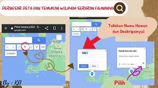 Tutorial membuat peta persebaran flora dan fauna materi Geografi kelas XI Keanekaragaman Hayati [upl. by Damon]