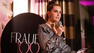 Ines Anioli amp ihre Rede auf der 100 Frauen Gala [upl. by Olzsal]