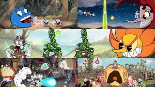 CUPHEAD COOP  World 1 All Bosses NO DAMAGE [upl. by Graehme700]