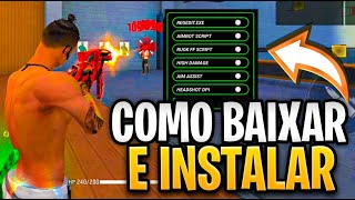 COMO BAIXAR E INSTALAR HACK NO FREE FIRE DE CAPA NA NOVA ATUALIZAÇÃO PELO GOOGLE COM MOD MENU [upl. by Eelatan538]