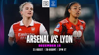 Arsenal vs Lyon  UEFA Womens Champions League 202223 Matchday 5 Full Match [upl. by Lenoj]